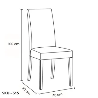 Set di 2 Sedie in Legno di Faggio Imbottite in Ecopelle, Vari colori