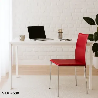 Tavolo moderno allungabile bianco frassinato con struttura in metallo laccata bianca – Stile contemporaneo – Made in Italy