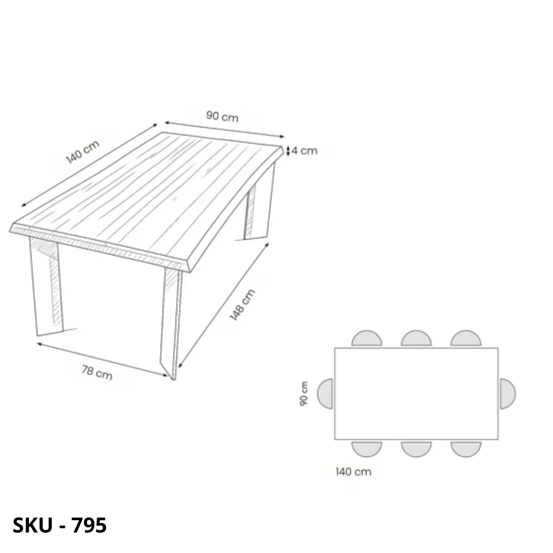 marca-design-shop-stile-moderno-stile-contemporaneo-Tavolo fisso in rovere impiallacciato con gambe in ferro