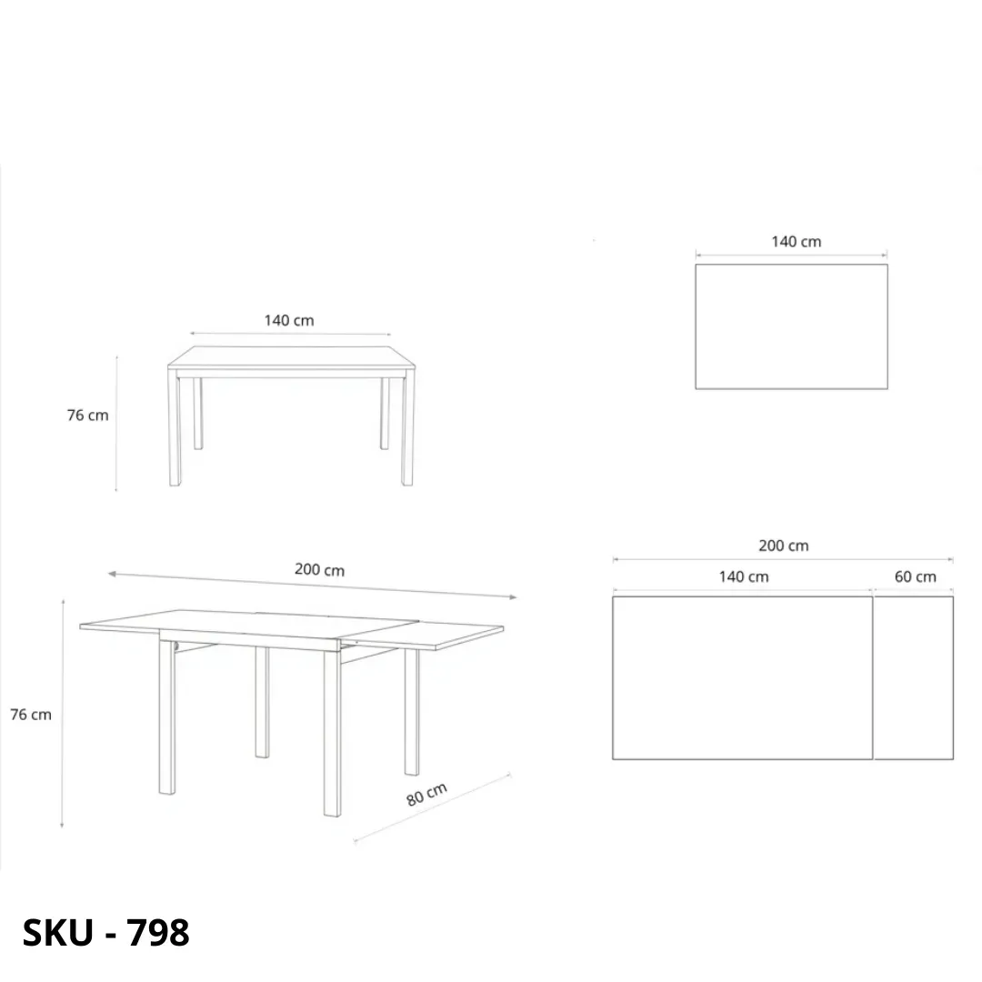 marca-design-shop-stile-moderno-stile-contemporaneo-Tavolo Allungabile Rovere con Struttura in Metallo
