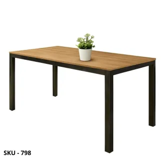 Tavolo Allungabile Rovere con Struttura in Metallo, con 1 allunga – Stile Moderno - Contemporaneo – Made in Italy