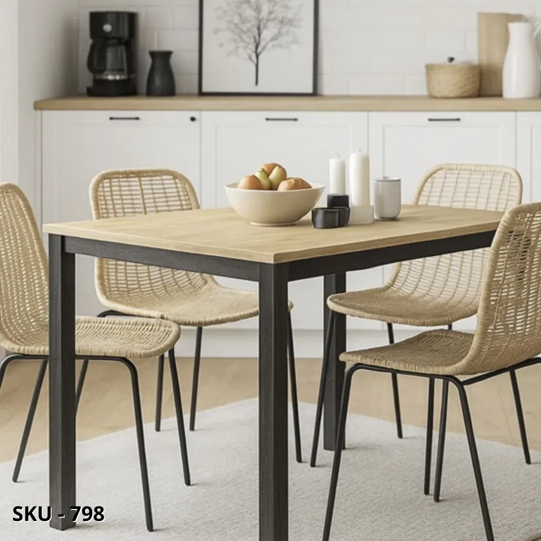 marca-design-shop-stile-moderno-stile-contemporaneo-Tavolo Allungabile Rovere con Struttura in Metallo