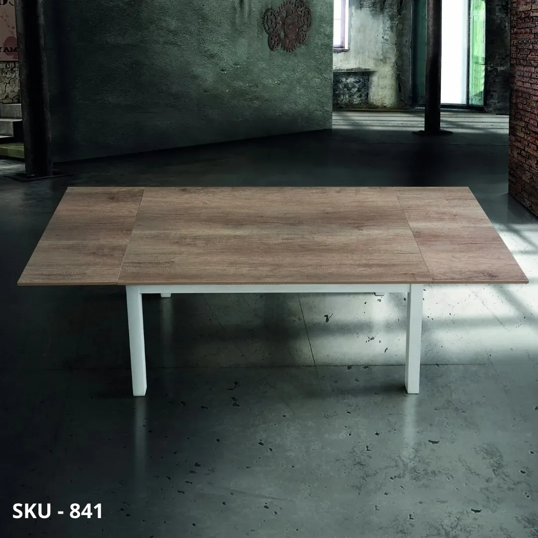 marca-design-shop-stile-moderno-stile-contemporaneo-Tavolo Allungabile, piano in Nobilitato, struttura in metallo