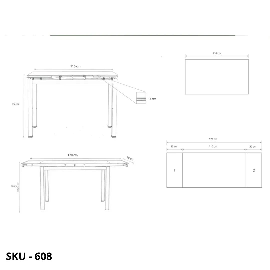 marca-design-shop-stile-moderno-stile-contemporaneo-Tavolo allungabile rettangolare con struttura in Acciaio Verniciato