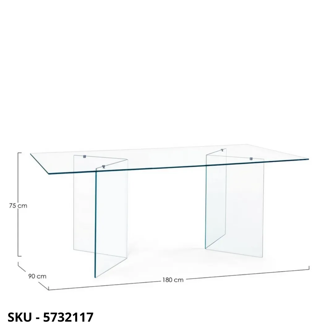 marca-design-shop-stile-moderno-stile-contemporaneo-Tavolo fisso rettangolare Iride in Vetro Temperato