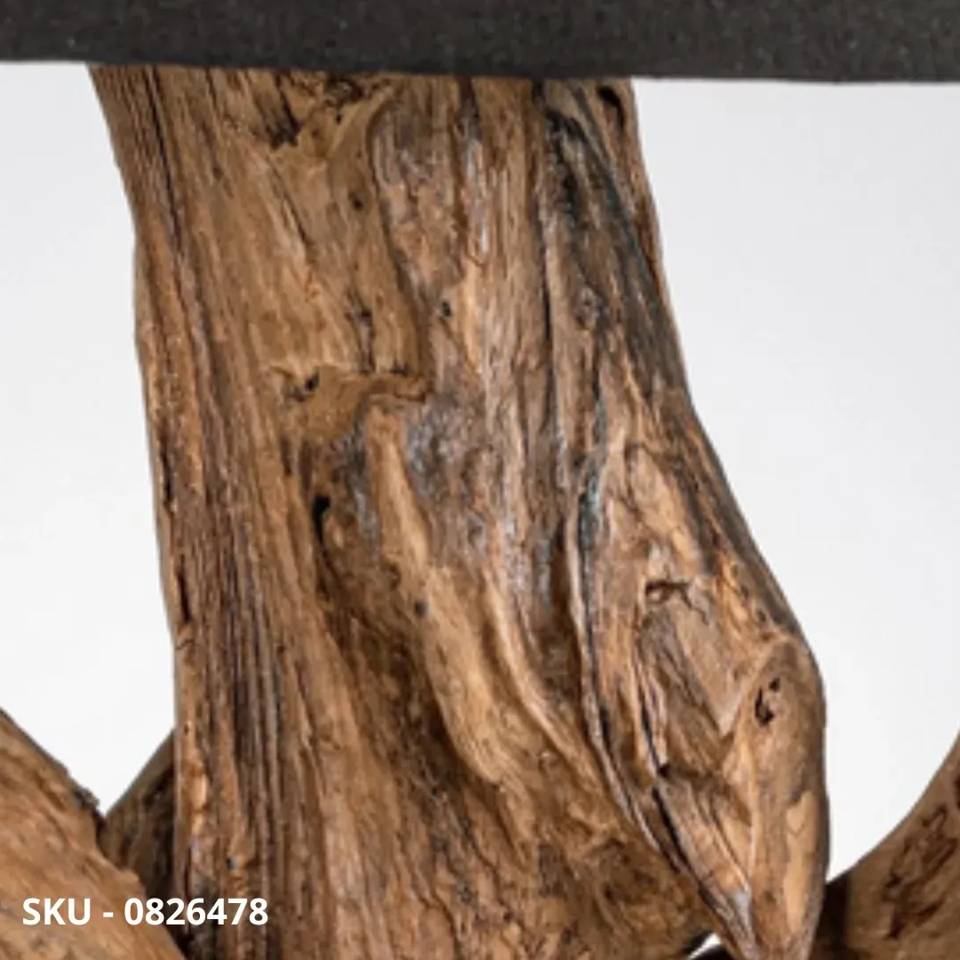 marca-design-shop-stile-moderno-stile-contemporaneo-Lampada Bluma in Legno di Teak da Tavolo e Piantana con Paralume Nero