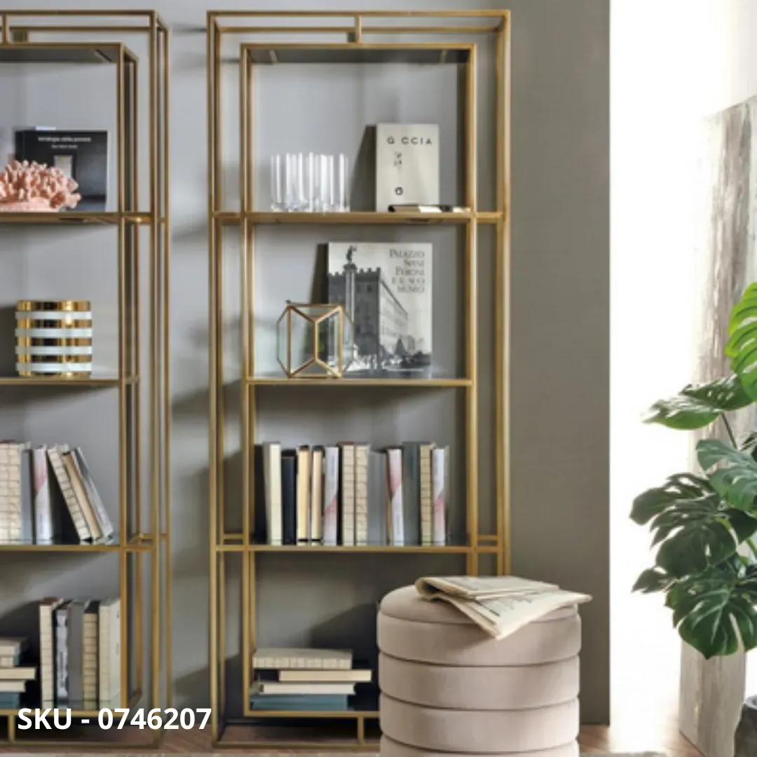 marca-design-shop-stile-moderno-stile-contemporaneo-Libreria Elenor Con Struttura In Acciaio Verniciato