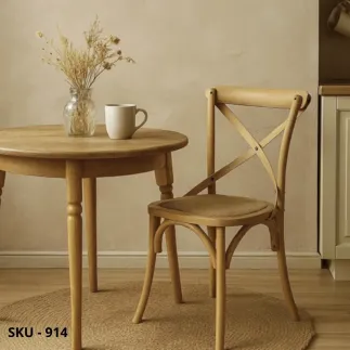 Set di 2 Sedie Naturali in Legno nero, bianco o naturale con Sedile in Rattan – Stile Rustico – Contemporaneo – Made in Italy