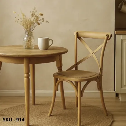 Set di 2 Sedie Naturali in Legno nero, bianco o naturale con Sedile in Rattan – Stile Rustico – Contemporaneo – Made in Italy