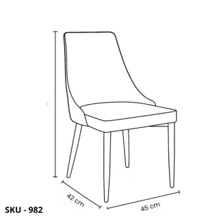 Set di 4 Sedie con Struttura in Metallo Rivestita - Colori Bianco, Tortora, Nero, Grigio – Made in Italy