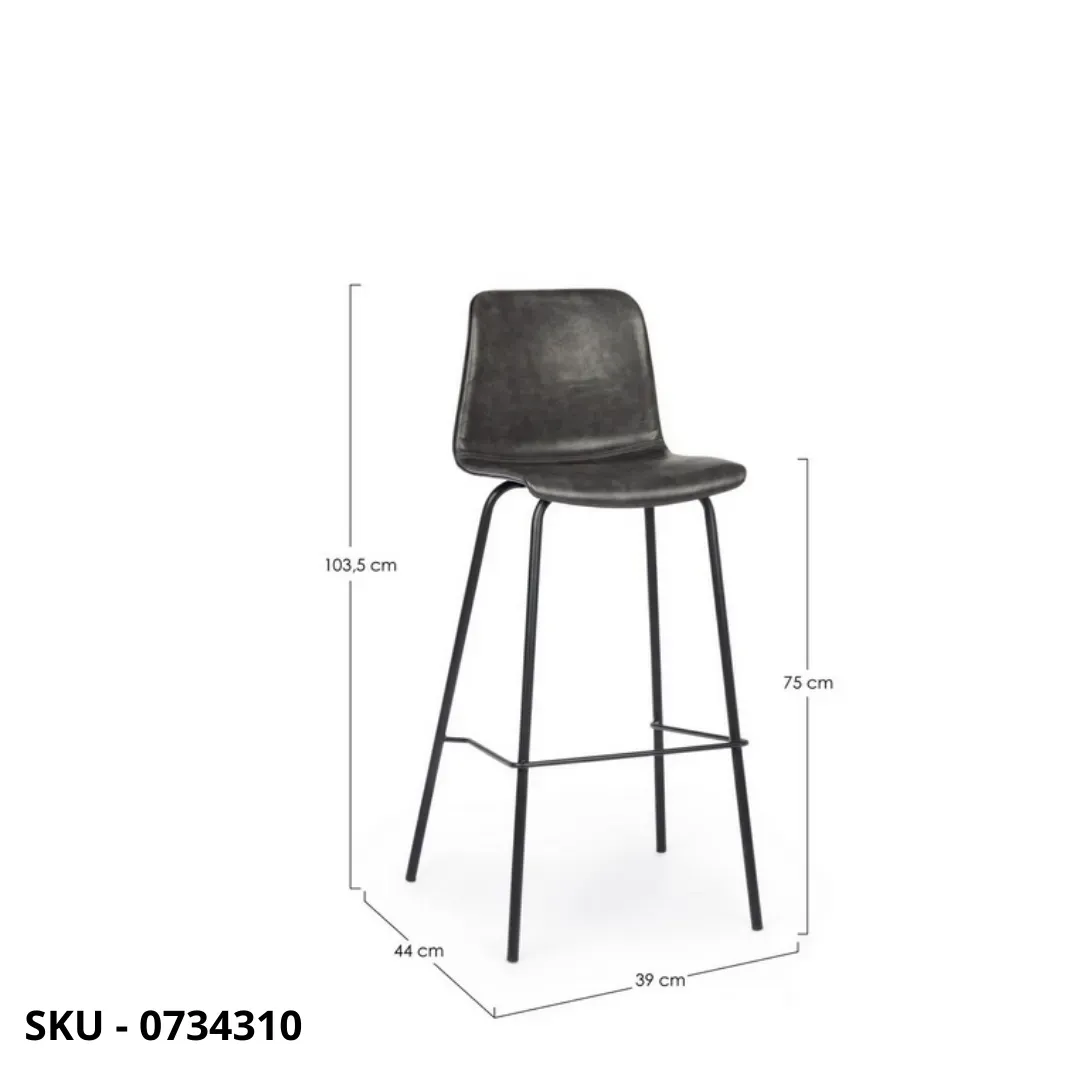 marca-design-shop-stile-moderno-stile-contemporaneo-Set di 2 Sgabelli Fissi Kyra con Gambe in Acciaio