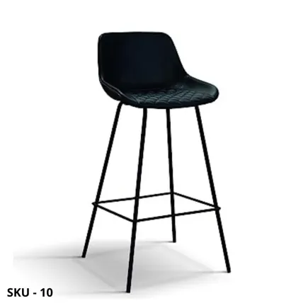 Set 2 Sgabelli Moderni in Ecopelle Antracite | Marca Design Shop