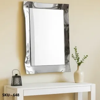 marca-design-shop-stile-moderno-stile-contemporaneo-Specchio con Cornice in Vetro Cromato