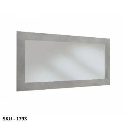 marca-design-shop-stile-moderno-stile-contemporaneo-Specchio da Parete Rettangolare con Cornice Grigio Cemento