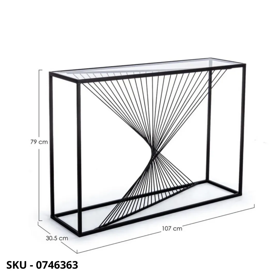 marca-design-shop-stile-moderno-stile-contemporaneo-Consolle Espiral Struttura in Acciaio Verniciato Nero
