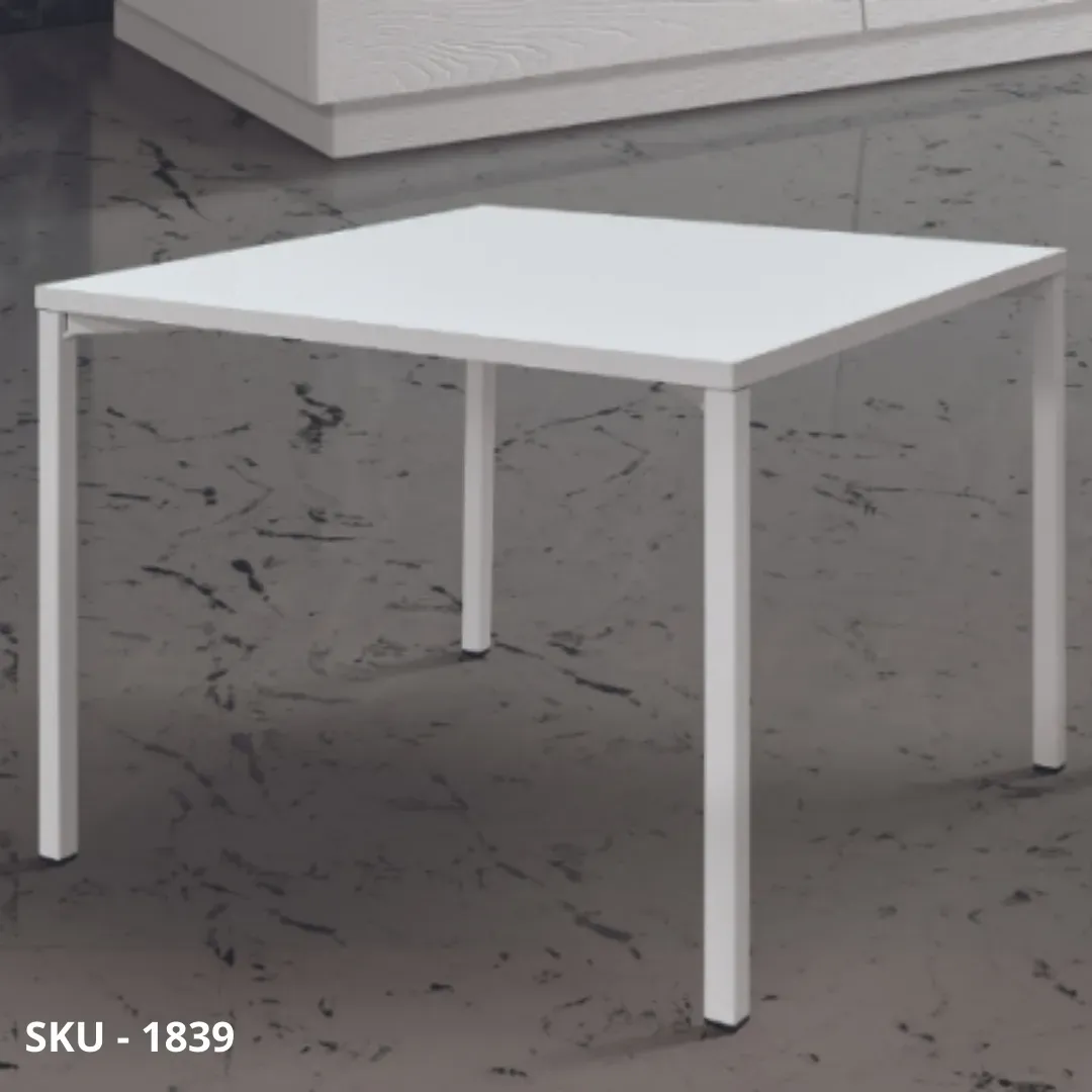 marca-design-shop-stile-moderno-stile-contemporaneo- Tavolino in Metallo con Piano in Legno Bianco Frassinato