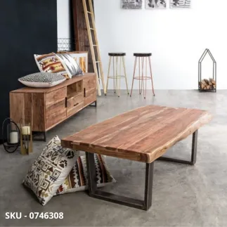 marca-design-shop-stile-moderno-stile-contemporaneo- Tavolino Elmer con Gambe in Acciaio Verniciato