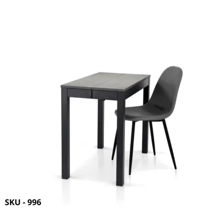 Tavolo Consolle Allungabile con Piano in Laminato Rovere Naturale, Bianco o Beton e Struttura in Metallo