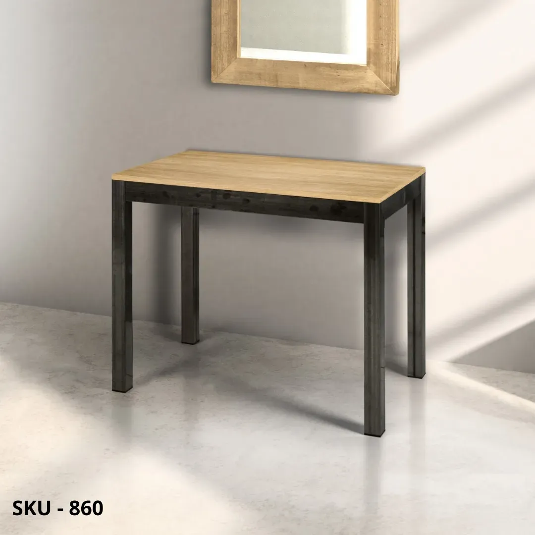 marca-design-shop-stile-moderno-stile-contemporaneo-Tavolo Consolle Allungabile con Piano in Laminato Rovere Naturale