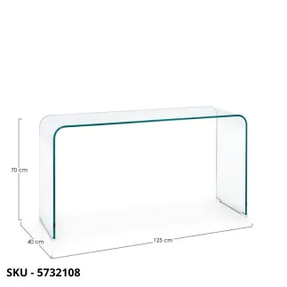 Consolle Rettangolare Iride in Vetro non temperato – Stile Moderno – Contemporaneo – Made in Italy