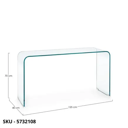 Consolle Rettangolare Iride in Vetro non temperato – Stile Moderno – Contemporaneo – Made in Italy