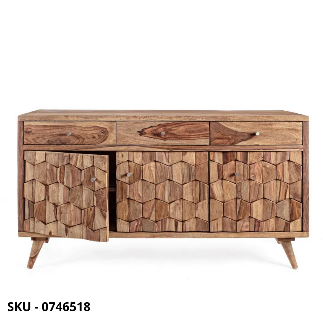 marca-design-shop-stile-moderno-stile-contemporaneo-Credenza Kant in Legno Sheesham, Finitura Naturale