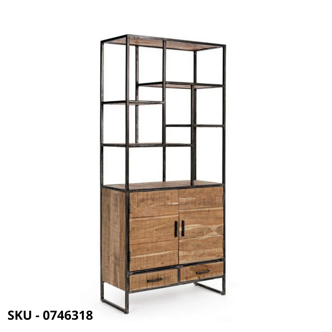 marca-design-shop-stile-moderno-stile-contemporaneo-Libreria Elmer in Acciaio