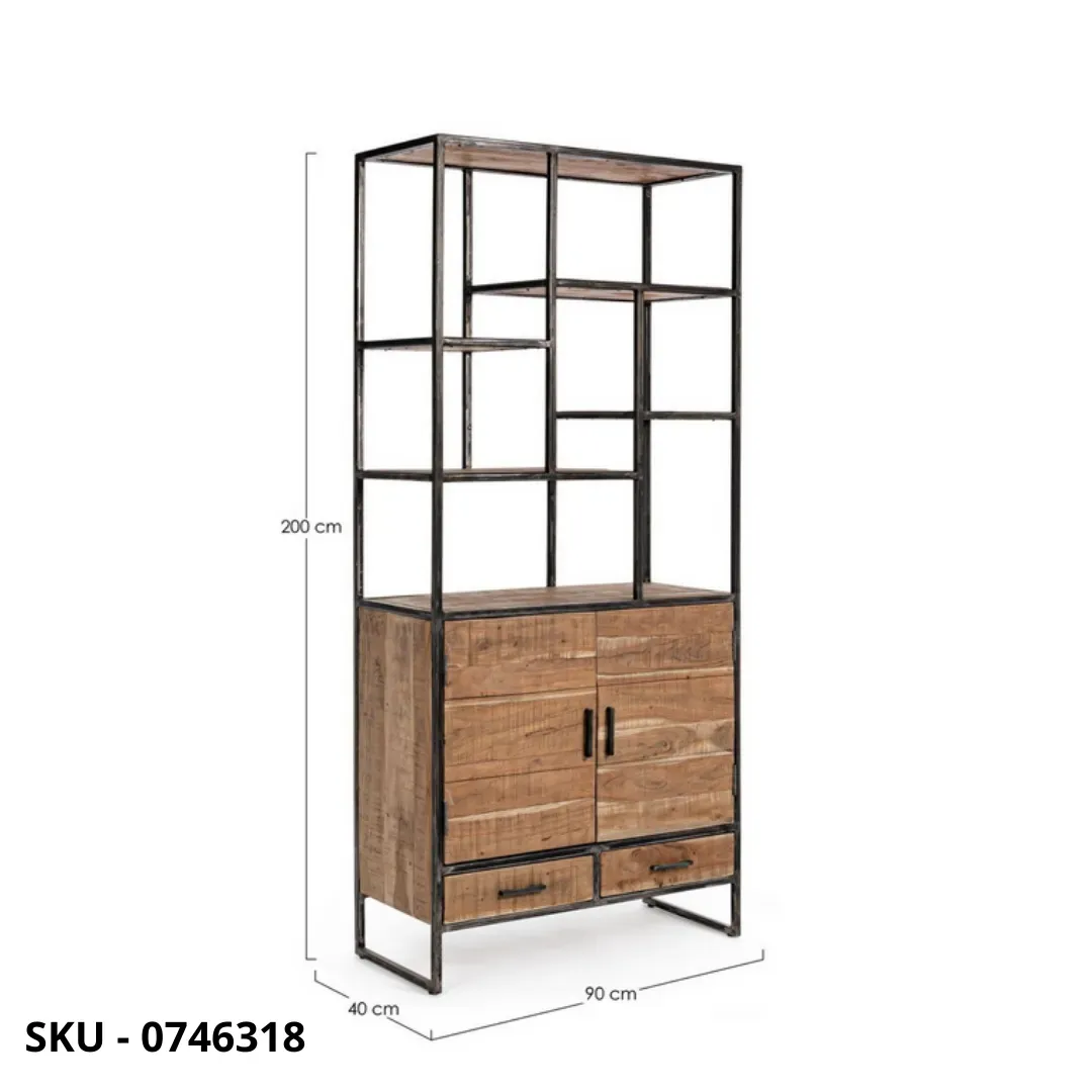 marca-design-shop-stile-moderno-stile-contemporaneo-Libreria Elmer in Acciaio