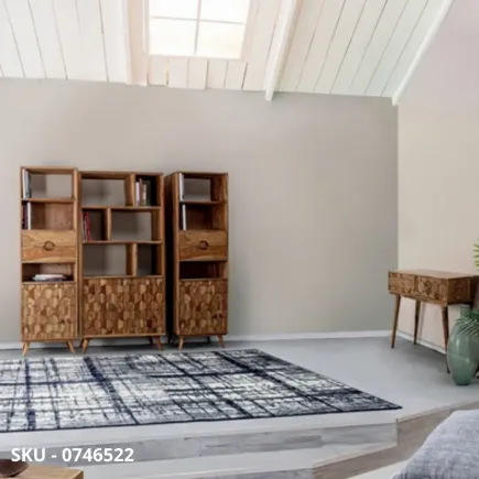 marca-design-shop-stile-moderno-stile-contemporaneo-Libreria Kant in Legno Sheesham con Schienale in Compensato