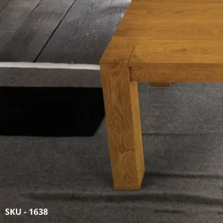 Tavolo allungabile in legno rovere massello, finitura grano - Stile Moderno - Contemporaneo - Made in Italy