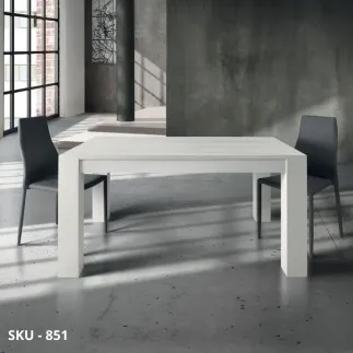 Tavolo allungabile, con 2 allunghe - Stile Moderno - Made in Italy