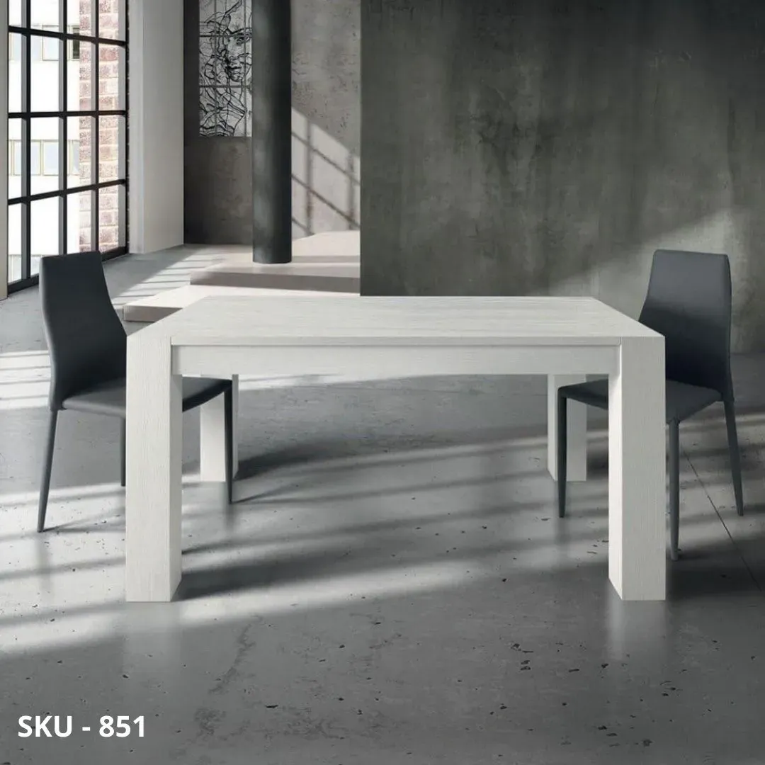 Tavolo allungabile, con 2 allunghe - Stile Moderno - Made in Italy