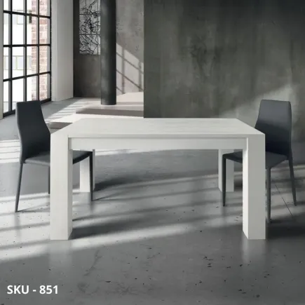 Tavolo allungabile, con 2 allunghe - Stile Moderno - Made in Italy