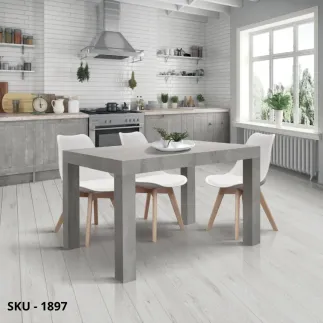 Tavolo Allungabile in Nobilitato varie Finiture – Stile Moderno - Contemporaneo – Made in Italy – 120×80 cm, 200×80 cm – H 76 cm