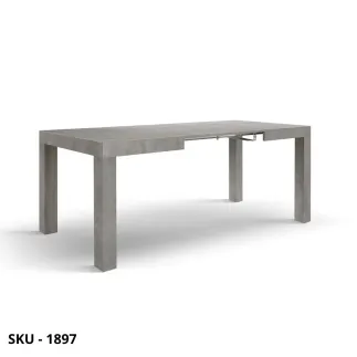 Tavolo Allungabile in Nobilitato varie Finiture – Stile Moderno - Contemporaneo – Made in Italy – 120×80 cm, 200×80 cm – H 76 cm