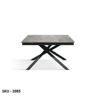 Tavolo Allungabile in Nobilitato con Gambe incrociate in Metallo Bianche o Nere – Stile Moderno - Contemporaneo – Made in Italy