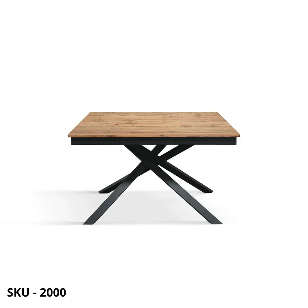 marca-design-shop-stile-moderno-stile-contemporaneo-Tavolo Allungabile in Nobilitato con Gambe incrociate