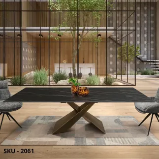 marca-design-shop-stile-moderno-stile-contemporaneo-Tavolo Effetto Marmo Allungabile con Piano in Ceramica