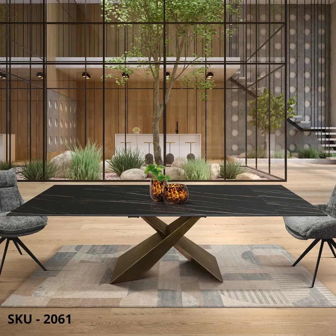 marca-design-shop-stile-moderno-stile-contemporaneo-Tavolo Effetto Marmo Allungabile con Piano in Ceramica