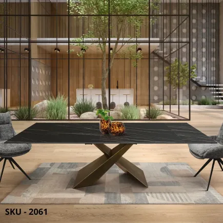 marca-design-shop-stile-moderno-stile-contemporaneo-Tavolo Effetto Marmo Allungabile con Piano in Ceramica