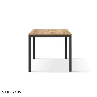 Tavolo Fisso in Nobilitato e Gambe in metallo – Stile Contemporaneo – Made in Italy