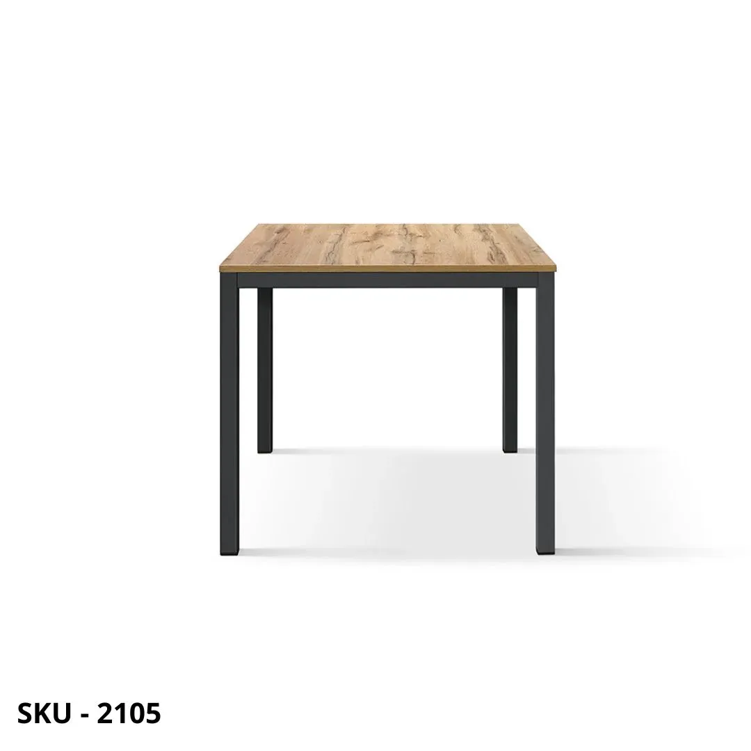 marca-design-shop-stile-moderno-stile-contemporaneo-Tavolo Fisso in Nobilitato e Gambe in metallo