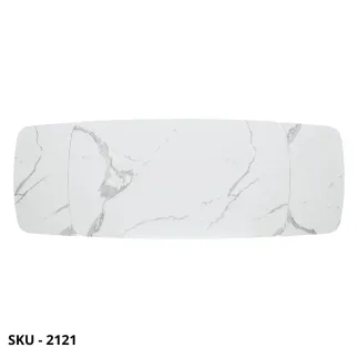 Tavolo Allungabile con Piano in Ceramica e Base in Metallo Rivestito – Stile Contemporaneo – Made in Italy