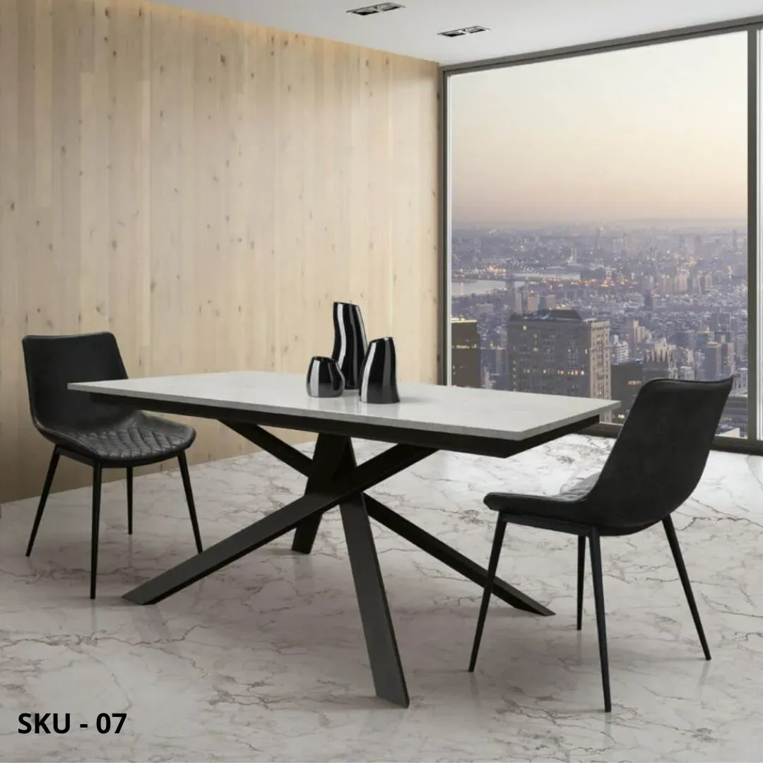 marca-design-shop-stile-moderno-stile-contemporaneo-Set 2 Sedie Antracite Imbottite in Ecopelle