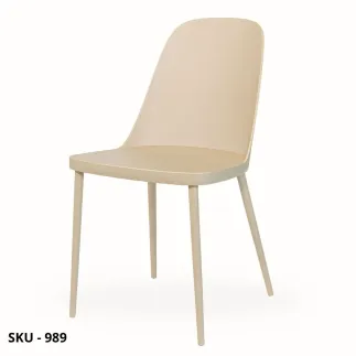 Set 4 Sedie in Polipropilene color Tortora – Stile Moderno – Contemporaneo – Made in Italy