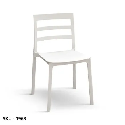 Set 4 Sedie Impilabili in Polipropilene Bianco o Nero – Stile Moderno – Contemporaneo – Made in Italy
