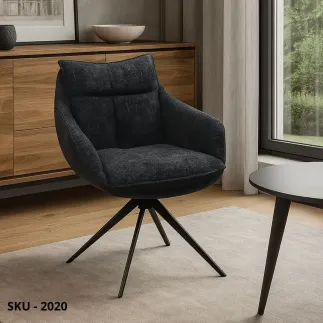 marca-design-shop-stile-moderno-stile-contemporaneo-Set 2 Sedie Imbottite con Braccioli e Struttura in metallo