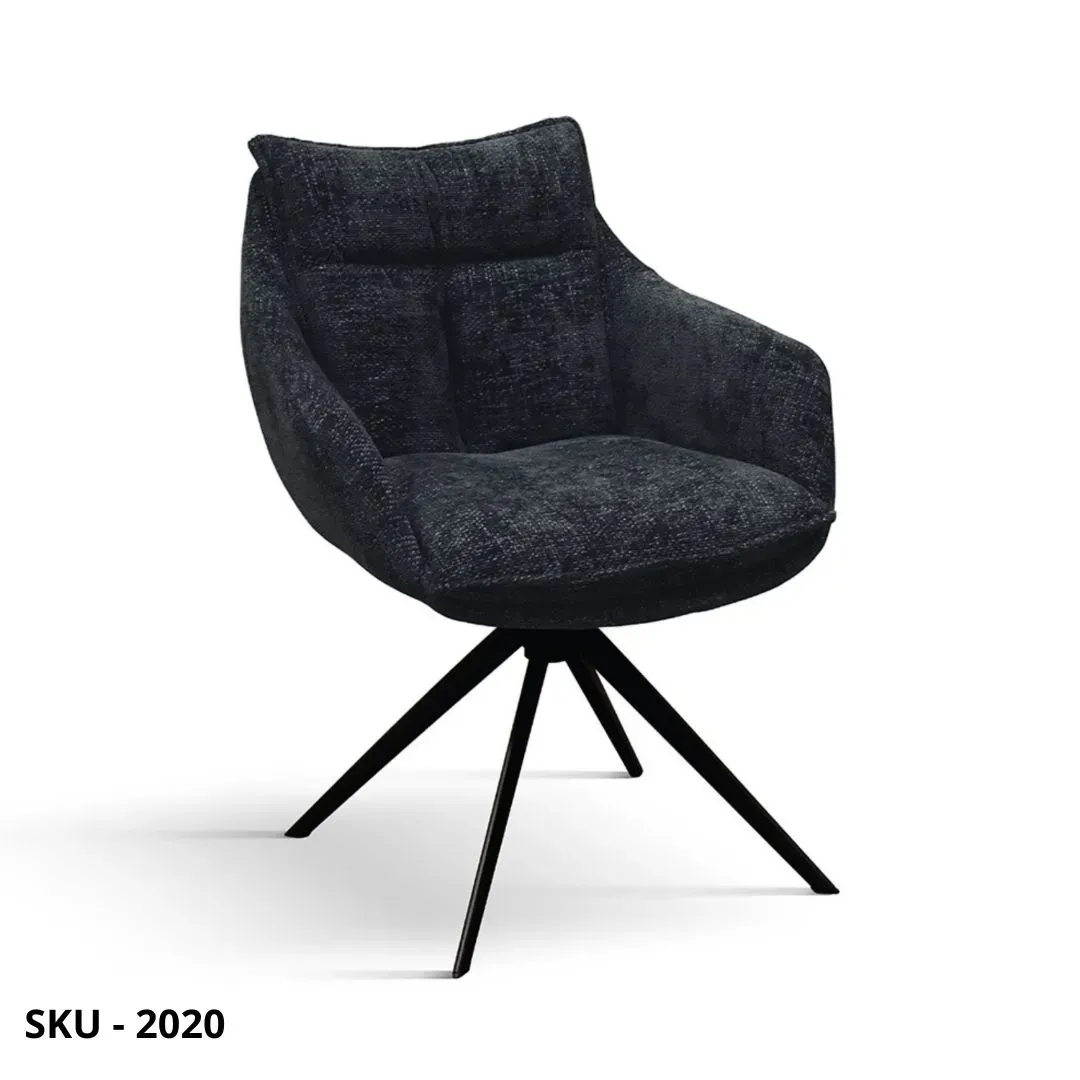 marca-design-shop-stile-moderno-stile-contemporaneo-Set 2 Sedie Imbottite con Braccioli e Struttura in metallo