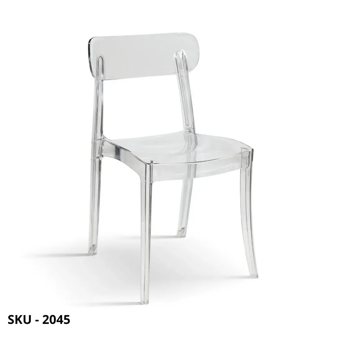 marca-design-shop-stile-moderno-stile-contemporaneo-Set 4 Sedie Impilabili in Policarbonato Trasparente