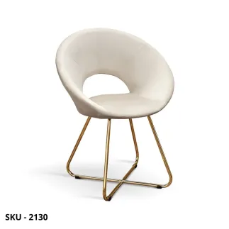 Set 2 Sedie Imbottite in Velluto Beige, Blu, Grigio, Verde e Struttura in Metallo Dorato – Stile Moderno – Contemporaneo